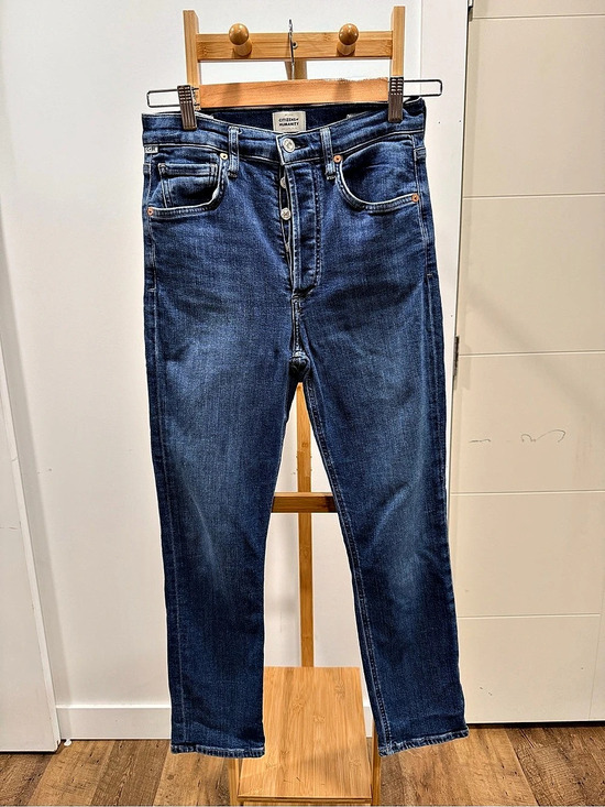 Citizens Of Humanity Denim - Citizens of Humanity Jolene High Rise Straight Crop Jeans Skinny Jeans Blue